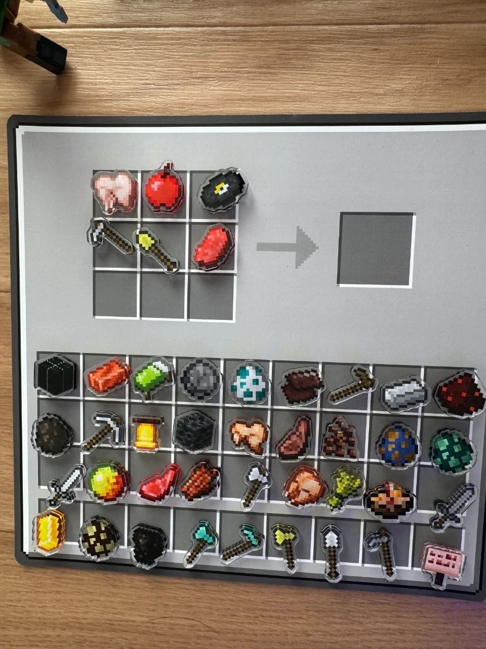 Mesa de crafteo magnética + 50 imanes