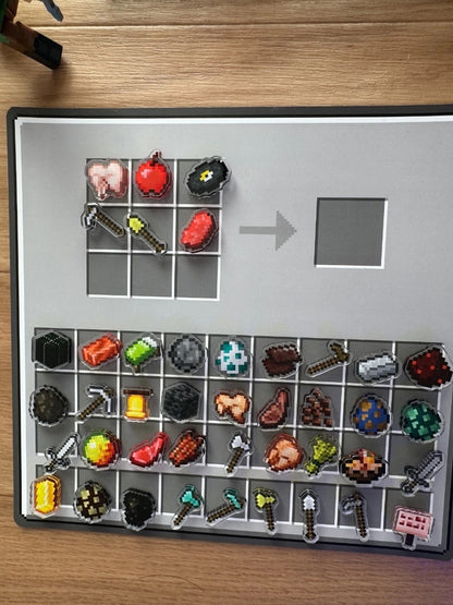 Mesa de crafteo magnética + 50 imanes
